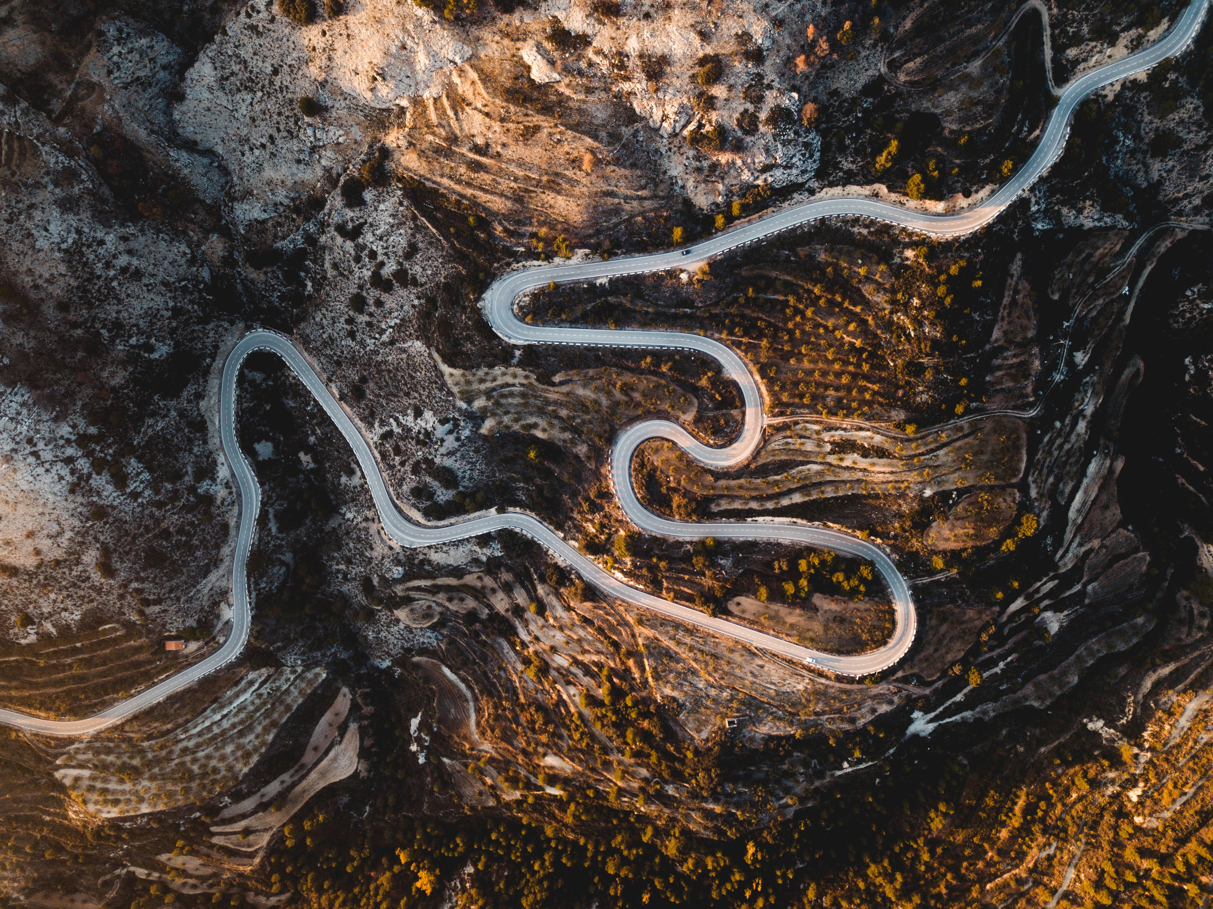 road above aerial